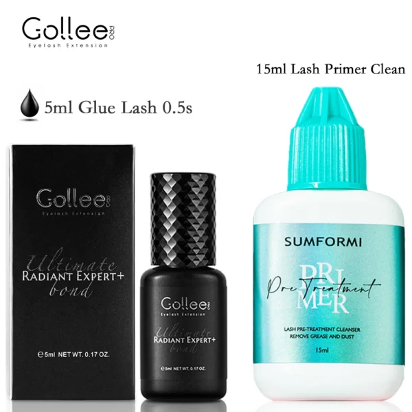 Gollee Eyelash Glue 0.5s Fast drying lashes glue for Salon Artist Eyelash Extensions Glue Profession eyelash extension supplies