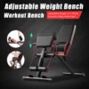 Adjustable Weight Bench Full Body Workout Foldable Incline Decline Exercise Workout Bench for Home Gym Strength Training Incline - Image 3
