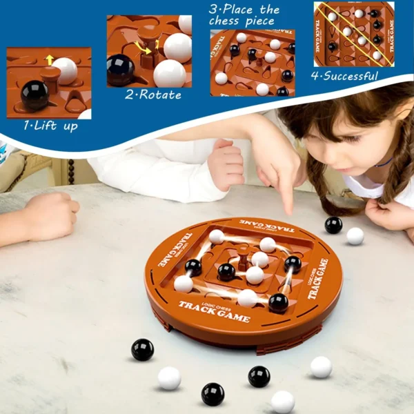 Logic Chess Track Board Game Toy Strategy Track Cognitive Educational Battle Chess Toys For Adults Kid Fun Family Game Party Toy