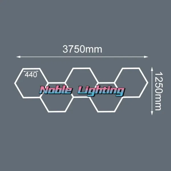 1-5PCS Honeycomb Led Light Garage Light Hexagon Led Lamp Led Tube Ceiling Lighting for Auto Car Body Repair Workshop Customized - Image 2