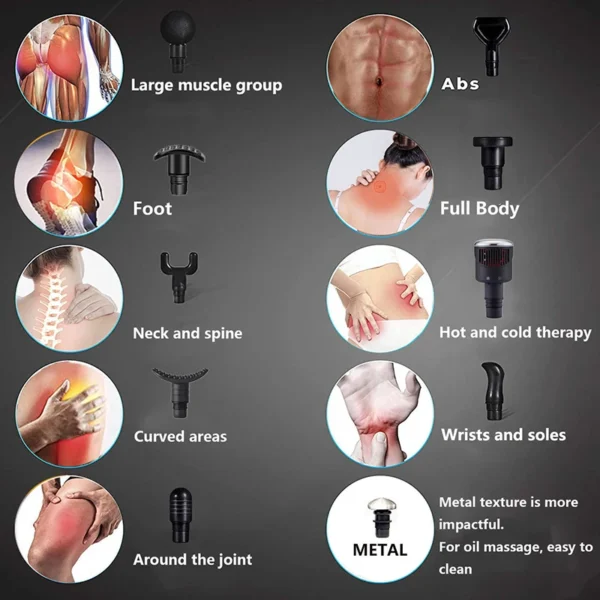 Various Styles of Fascia Gun Massage Head 19mm Caliber Universal Type - Image 19