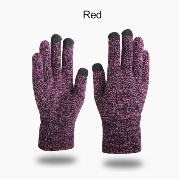 Winter Touchscreen Knitted Gloves - Image 3