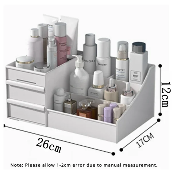 Large-capacity Cosmetic Storage Box Storage Makeup Organizer Jewelry Nail Polish Organizers Bathroom Plastic Organization Home - Image 8