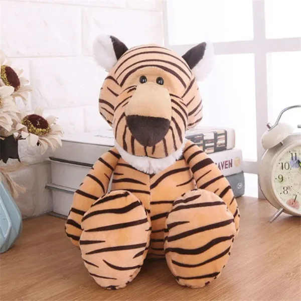 25CM Kawaii Jungle Animal Plush Toys Forest Animal Plush Dog Zebra Elephant Lion Fox Giraffe Children's Toys Doll Birthday Gift - Image 7