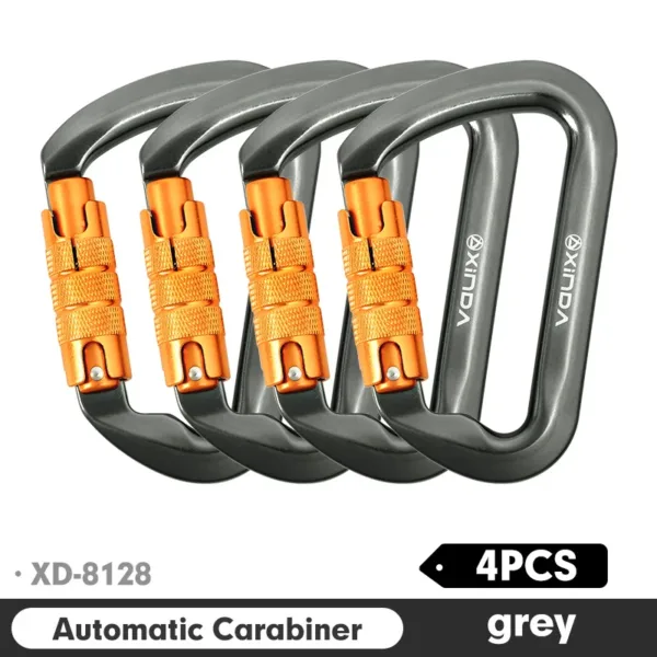 Xinda Outdoor Carabiner Rock Climbing Mountain Landing 30kN High Altitude Operation Equipment Aluminum Alloy Safety Buckle Hook - Image 7