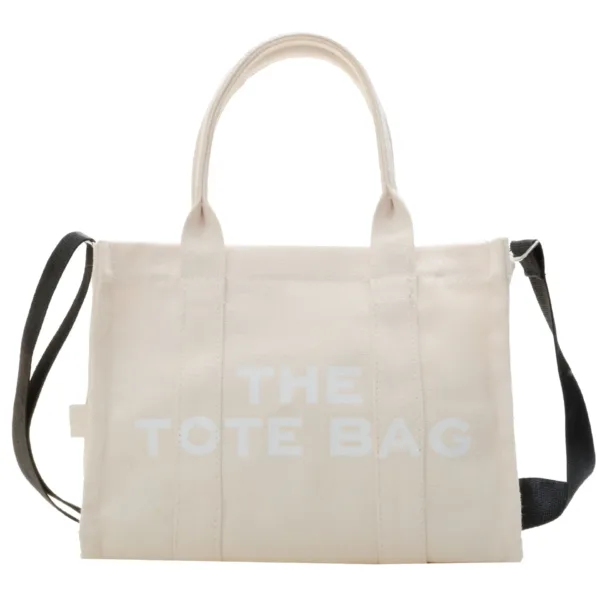 Solid Canvas Tote Bag