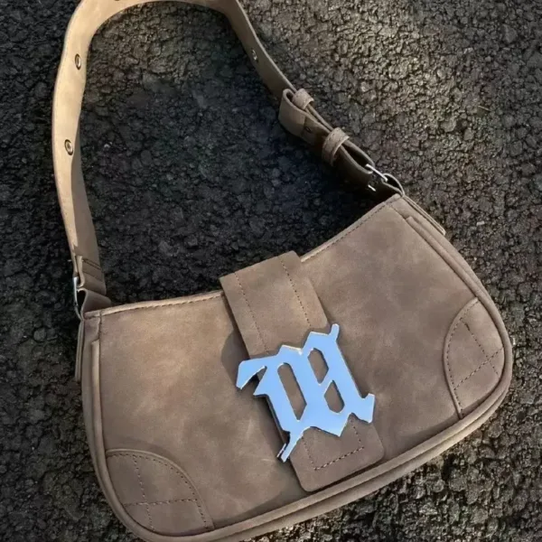 Metal Decoration Shoulder Bag - Image 6