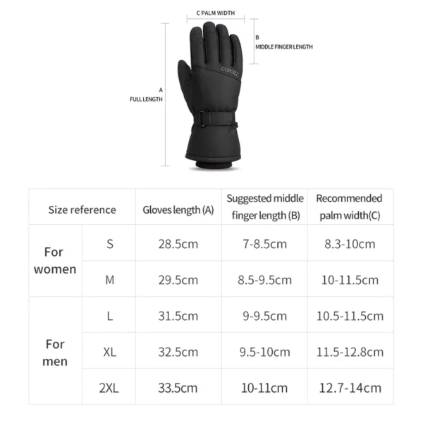 Winter Waterproof Ski Gloves - Image 5