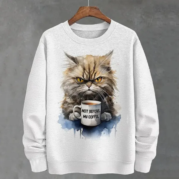 Teacup Cat 3d Print Woman Clothing Funny Women Hoodie Fashions Long Sleeve Pullover Tops Oversized Hoodies For Autumn/Winter - Image 8