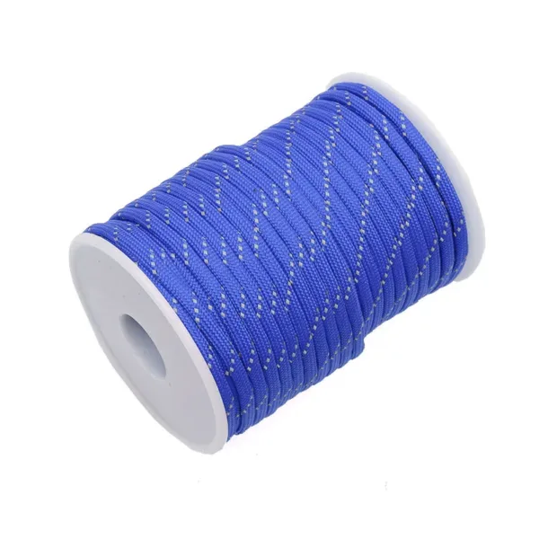 Reflective Tent Rope 550 Paracord Cord 7 Strands 4mm Camping Survival Accesorios Warning Parachute Line Hiking Canopy Lanyard - Image 4