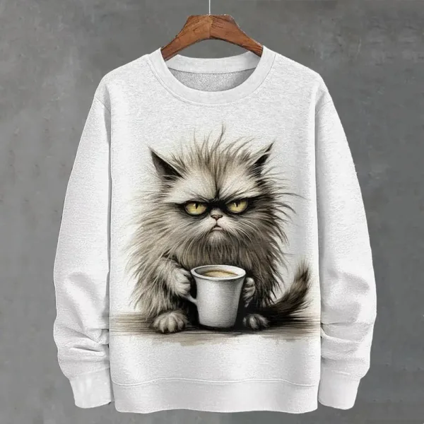 Teacup Cat 3d Print Woman Clothing Funny Women Hoodie Fashions Long Sleeve Pullover Tops Oversized Hoodies For Autumn/Winter - Image 14