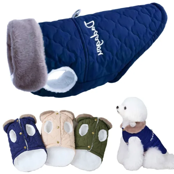 Warm Fleece Dog Jacket Vest Winter Dog Clothes Puppy Cats French Bulldog Coat Chihuahua York Pet Apparel for Small Medium Dogs - Image 6