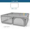 IMBABY Baby Playpens Light Gray Corralito for Baby Playground with Pull Ring Child Safety Barrier Fence Ball Box Game Playpen - Image 16