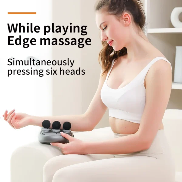 Whole body high frequency massager Muscle relaxation massager, 6 head and neck membrane massager 6 fascia gun - Image 3