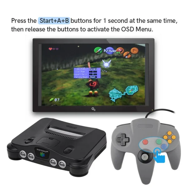 HISPEEDIDO For N64 Digital HDMI Mod Kits Transfer Port PCB Sets Play Games on TV, Game Console Spares 3 Aspect Ratio - Image 4