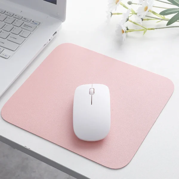 Waterproof PU Leather Mouse Pad Gaming Mouse Pad Simple Solid Color Antislip Computer Desk Accessories School Office Accessories - Image 11