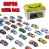 New 50-10PCS Mini Alloy Car Model Set with Storage Box Diecast Cars Toys for Boys Sliding Inertia Vehicle Children Toy Kit Gifts - Image 9