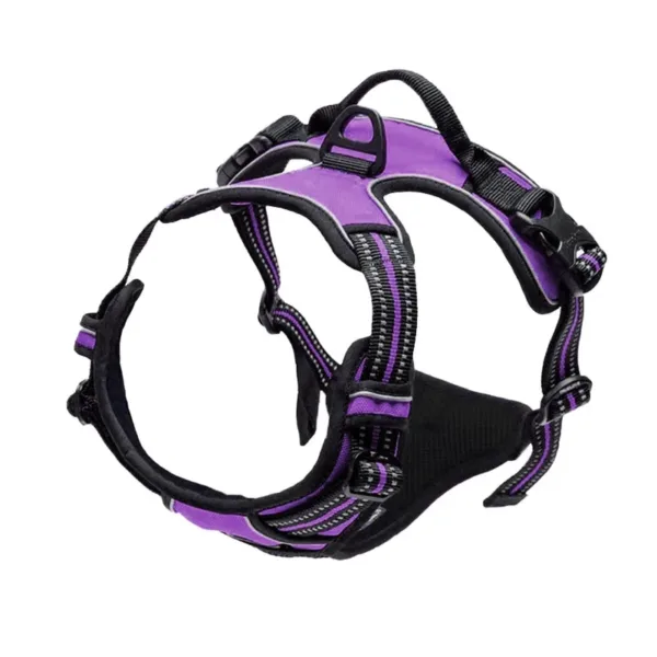 Adjustable Dog Harness Vest with Night Reflective Strip for Small Medium and Large Dogs for Outdoor Walking - Image 2