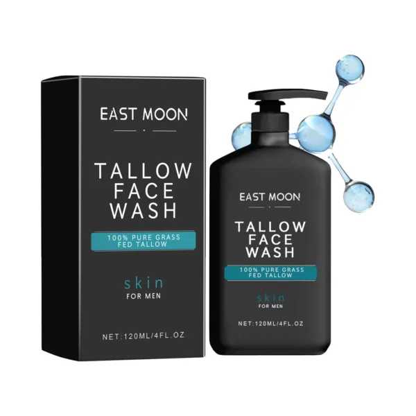 Men Facial Cleanser Lotion Remove Acne Blackhead Prevent Clogged Pores Oil Control Exfoliator Refreshing Facial Cleaning Cream - Image 6