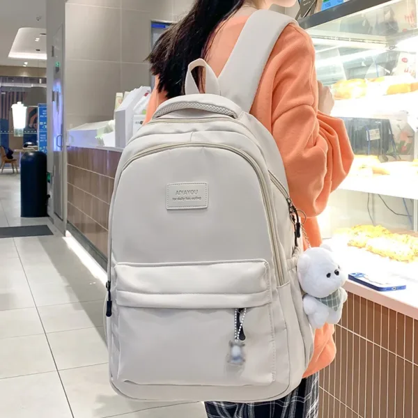 Trendy Waterproof College Backpack - Image 7