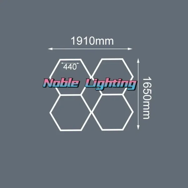 1-5PCS Honeycomb Led Light Garage Light Hexagon Led Lamp Led Tube Ceiling Lighting for Auto Car Body Repair Workshop Customized - Image 19
