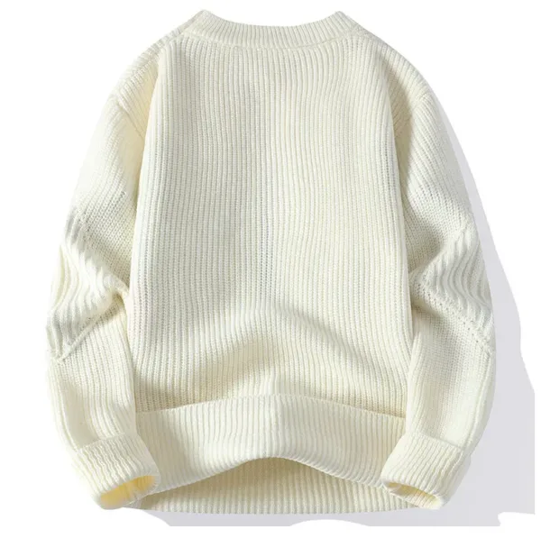 2023 Winter New style Men's high quality thicken Fashion Trend Sweater male Casual wool pullovers Warm Sweaters men size M-3XL - Image 5