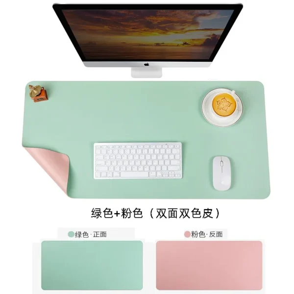 Large Mouse Pad Extra Big Non-Slip Desk Pad Waterproof PU Leather Desk Table Protector Gaming Mouse Mat for Game Office Work - Image 15