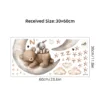Cute Cartoon Moon Star Sleep Bear Wall Stickers Furniture Bedroom Decor for Kids Room Nursery Home Decoration Wall Decals - Image 2