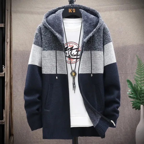 Hooded Sweatshirt Man Cardigan Sweater Hoodie Man Luxury Men's Hoodies Sweater Coat Windbreaker Korean Reviews Many Clothes 2024 - Image 8