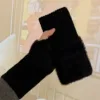 Mink Fleece Fingerless Gloves - Image 5