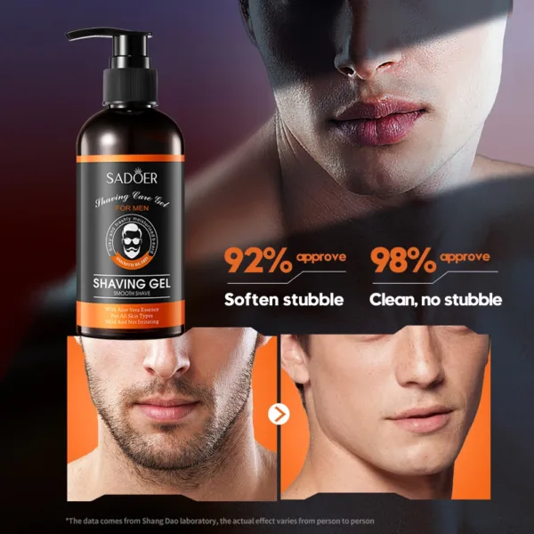 Shave Gel Foam Gentle Moisturizing Shaving Cream For Refreshing Cleaning Softening Beard Foam Shaving Gel For Men - Image 2