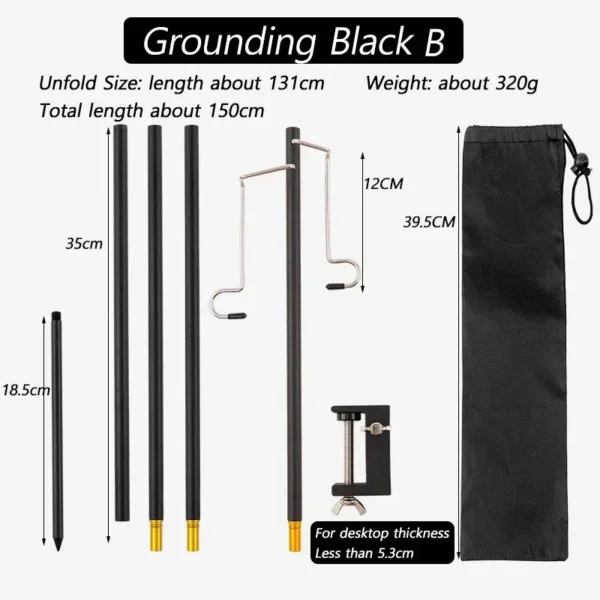 TARKA Camping Lantern Stand Tabletop Detachable Lantern Hangers Portable Light Holder Lighting Brackets Tourist Hiking Equipment - Image 11