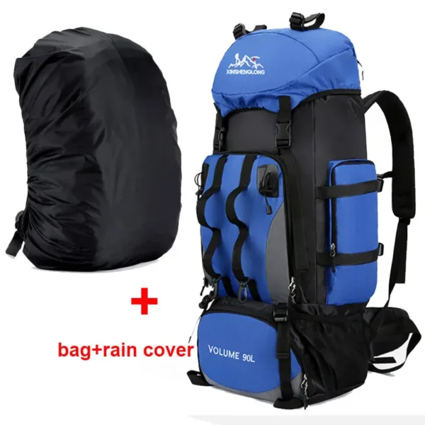 90L Waterproof Hiking Camping Backpack Trekking Bag Rucksack Large Capacity Travel Outdoor Sports Bags Camping Equipment Men - Image 10