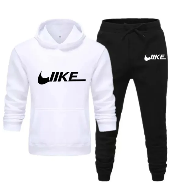 New sport brand 2-piece set sportswear hooded sweatshirt+drawstring pants hoodie running sportswear for men women - Image 11