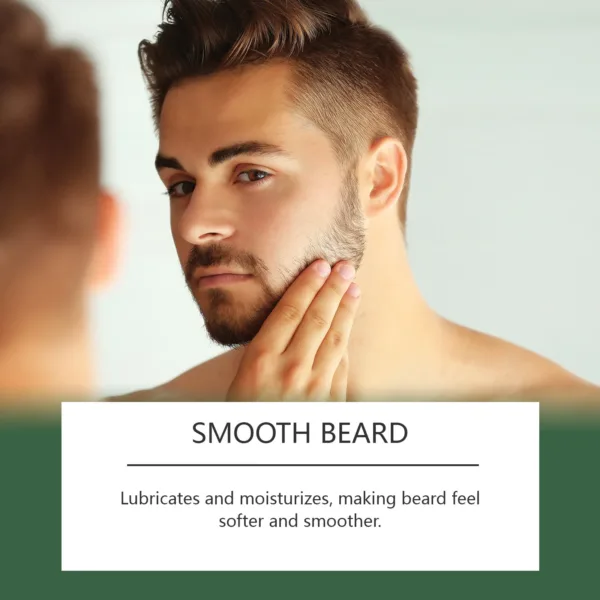 Men Beard Nourishing Oil Trim Care Reduce Loss Strengthen Soften Prevent Frizz Improve Nourish Promote Regrowth Beard Growth Oil - Image 5
