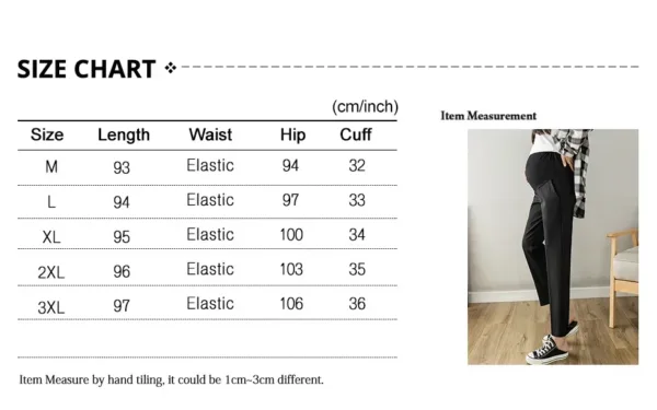 Office Formal Maternity Pants Thin OL Elastic Waist Trousers Clothes For Pregnant Women Belly Business Wear Pregnancy Clothing - Image 3
