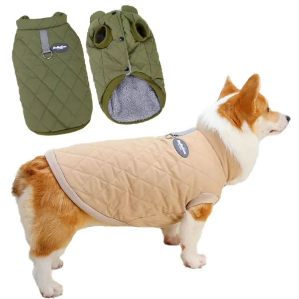 S-4XL Winter Pet Dog Clothes Warm Dogs Cotton Coat for Dachshund Clothing Corgi French-Bulldog Jacket Small Large Dogs Costumes - Image 2