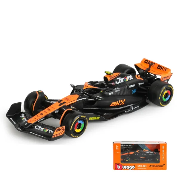 Bburago 1:43 2024 F1 Mclaren Mcl38 Monaco Grand Prix F1 Alloy Miniature Diecast Model #4 #81 Lando Norris ﻿F1 Car Toys Gift - Image 11