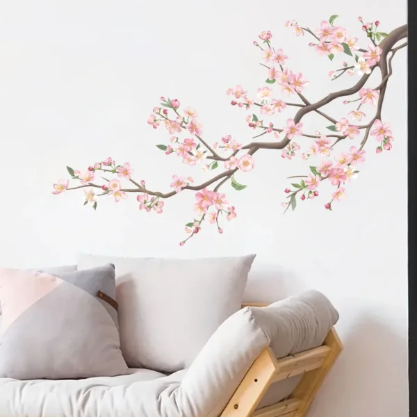 Watercolour Bird Flower Wall Stickers Living Room Decoration for Bedroom Wall Decals Kids Room Baby Nursery Home Decor Girl Gift