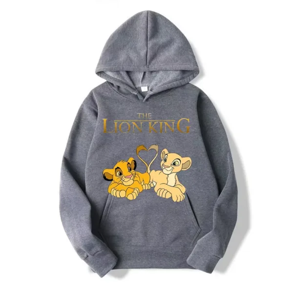 2024 New Disney The Lion King Cartoon Anime Women Pullover Spring Autumn Oversized Hoodie Casual Couple Sweatshirt Clothes Tops - Image 2