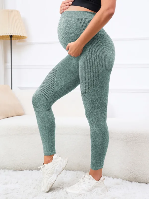 Women's Leggings Adjustable Autumn High Stretch Cropped Pants Pregnant women's yoga pants Cotton Maternity Legging Casual Pants - Image 4