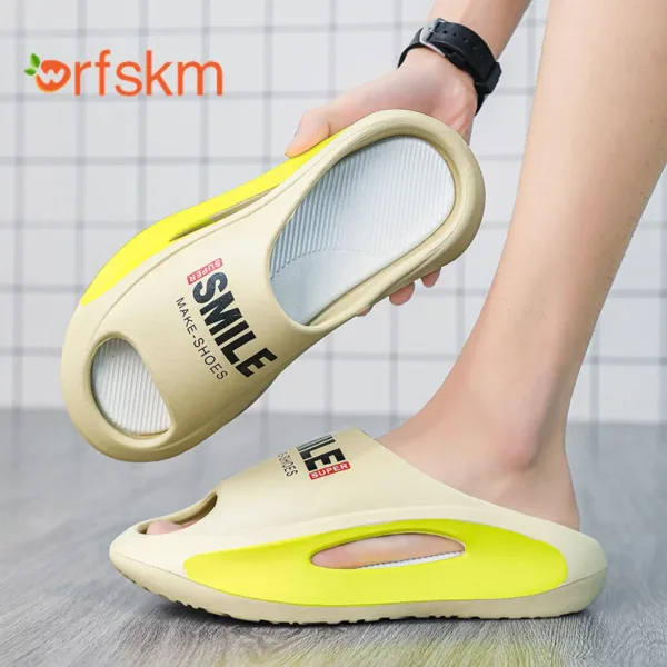 Men's slippers massage sandals man summer beach shoes Thick Bottom Unisex Soft Slipper sneakers EVA Non-slip women home slipper - Image 9