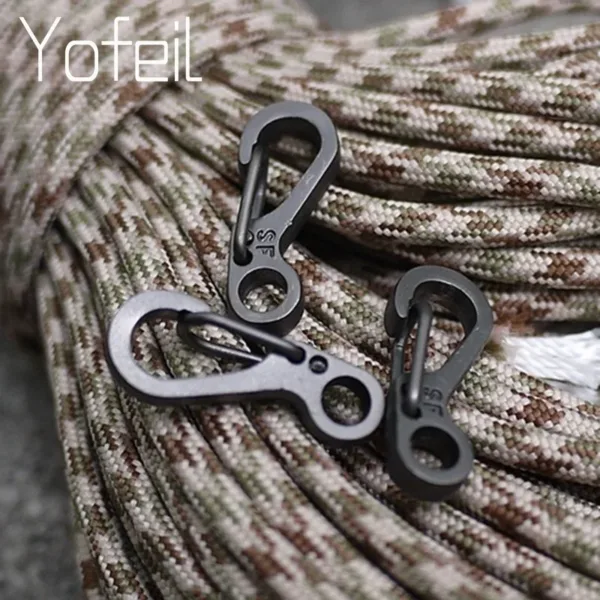10 Pcs Equipment Survival Carabiner Snap Mini Spring Clip Camping Hiking Hook Backpack Tactical Buckle Clip - Image 7