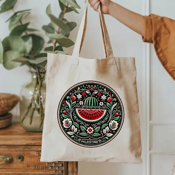 Watermelon Print Tote Bag - Image 4