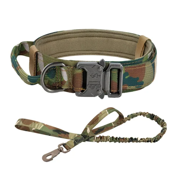 Dog Training Collar Adjustable Tactical Dog Collar And Leash Set Control Handle Pet Lead Collar For Small Big Dogs - Image 9