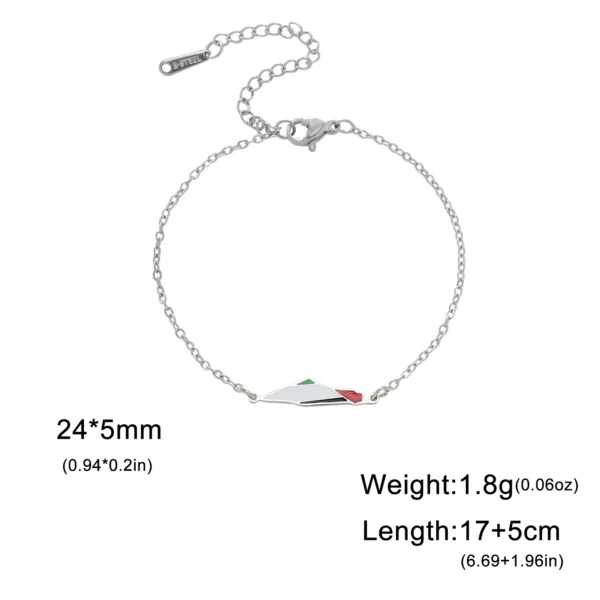 Enamel Palestine Map Bracelet - Image 2