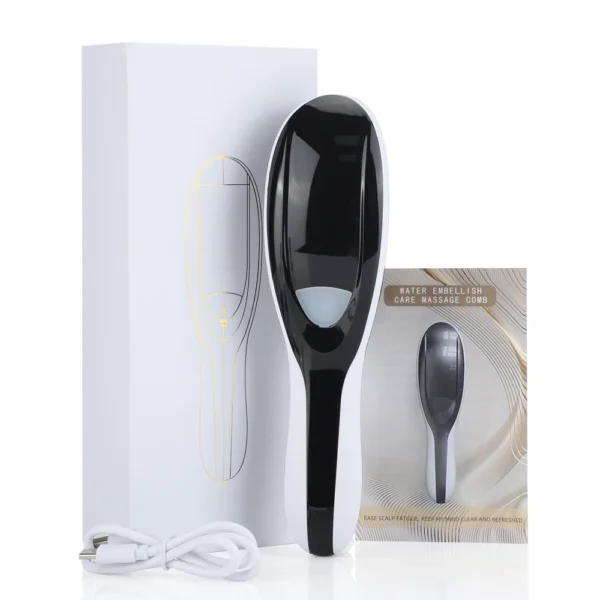 Electric Spray Massage Comb Blue Red Light Therapy Vibration Hair Massage Scalp Brush Negative Ion Spray Hair Growth Massager - Image 2