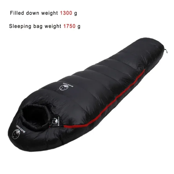 Very Warm White Goose Down Filled Adult Mummy Style Sleeping Bag Fit for Winter Thermal 4 Kinds of Thickness Camping Travel - Image 8