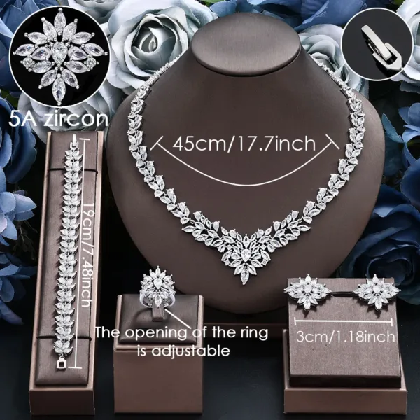 Bridal Droplet Jewelry Set - Image 3