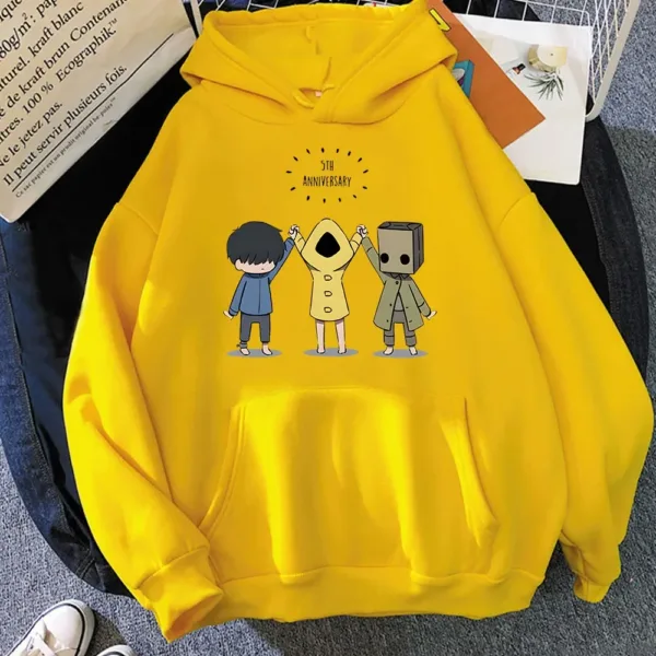 Little Nightmares Fleece Anime Hoodies Aesthetic Manga Sweatshirts Graphic Men/women Clothes Harajuku Pocket Streetwear Printed - Image 10